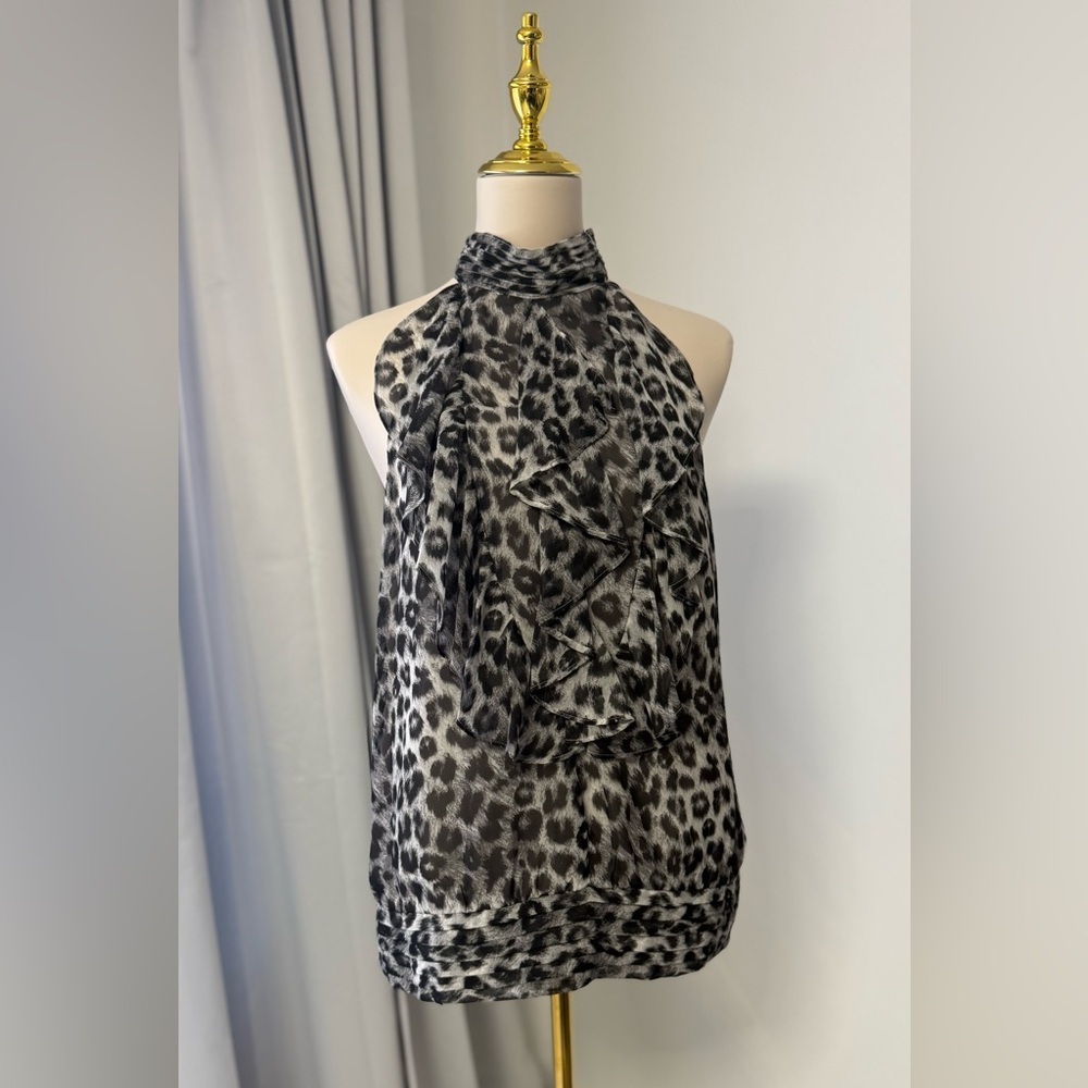 APT 9 Leopard Print Halter Neck Top